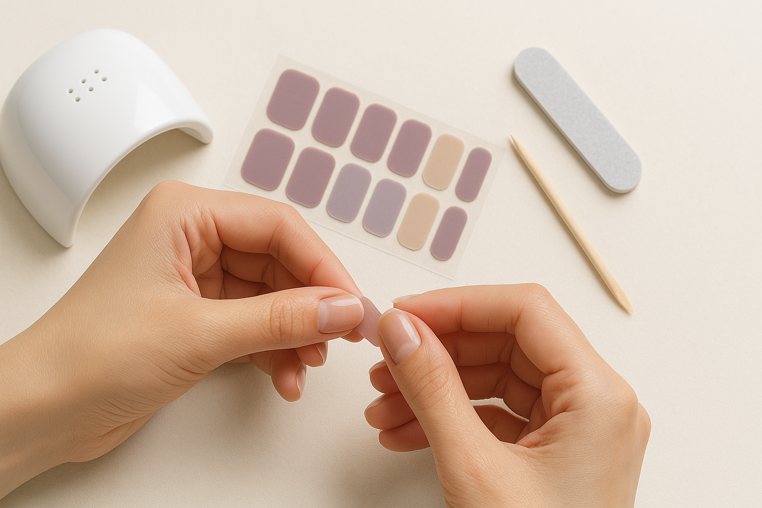 How to Get Salon-Quality Nails at Home with Semi-Cured Gel Wraps