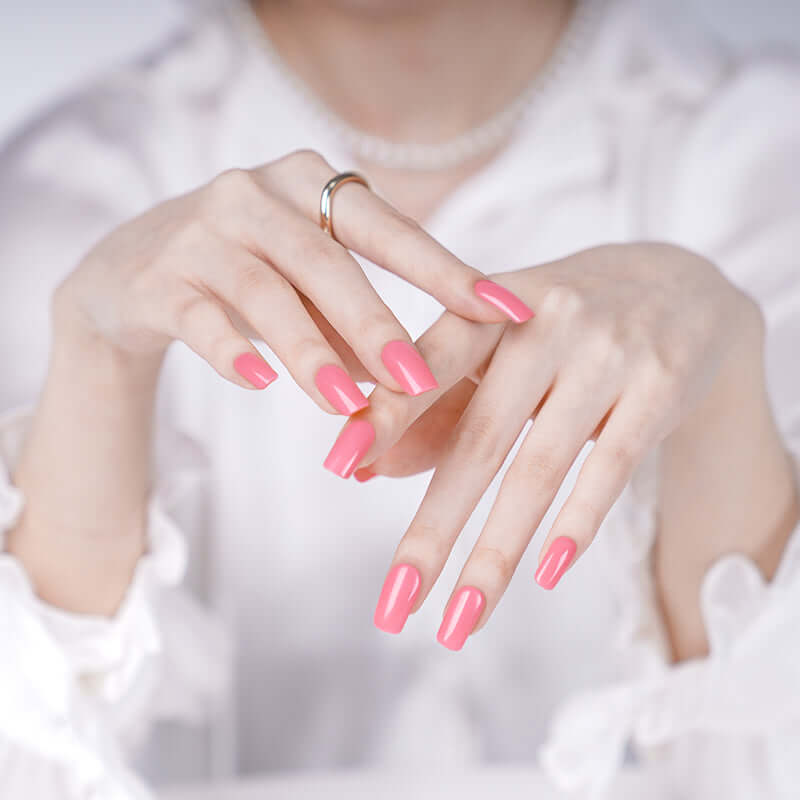 Coral Semi-Cured Gel Nail Wraps — 3