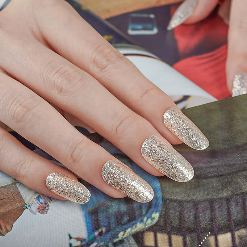 Silver Glitter Gel