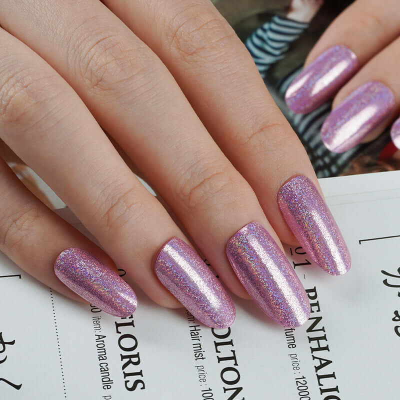 Violet Glitter Gel