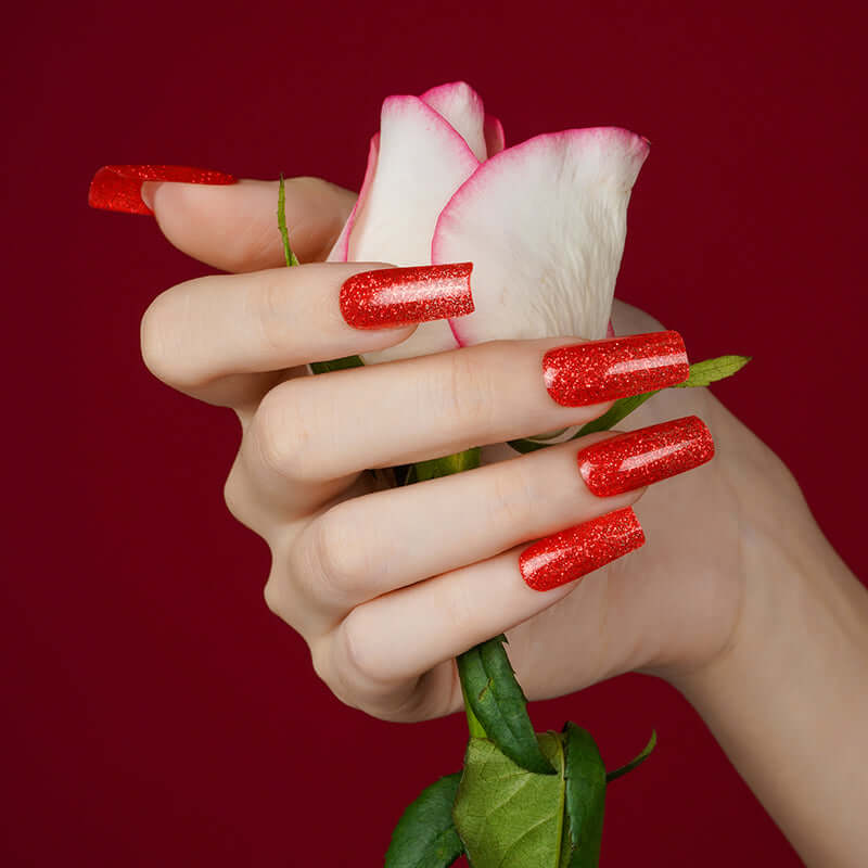 Red Glitter Gel