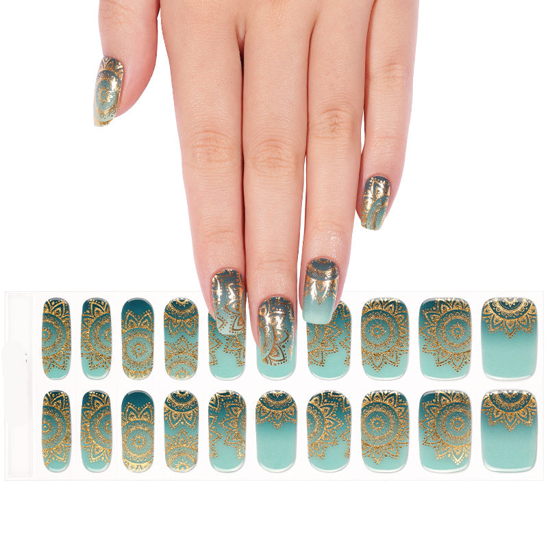 Mandala Mirage Semi-Cured Gel Nail Wraps — 6