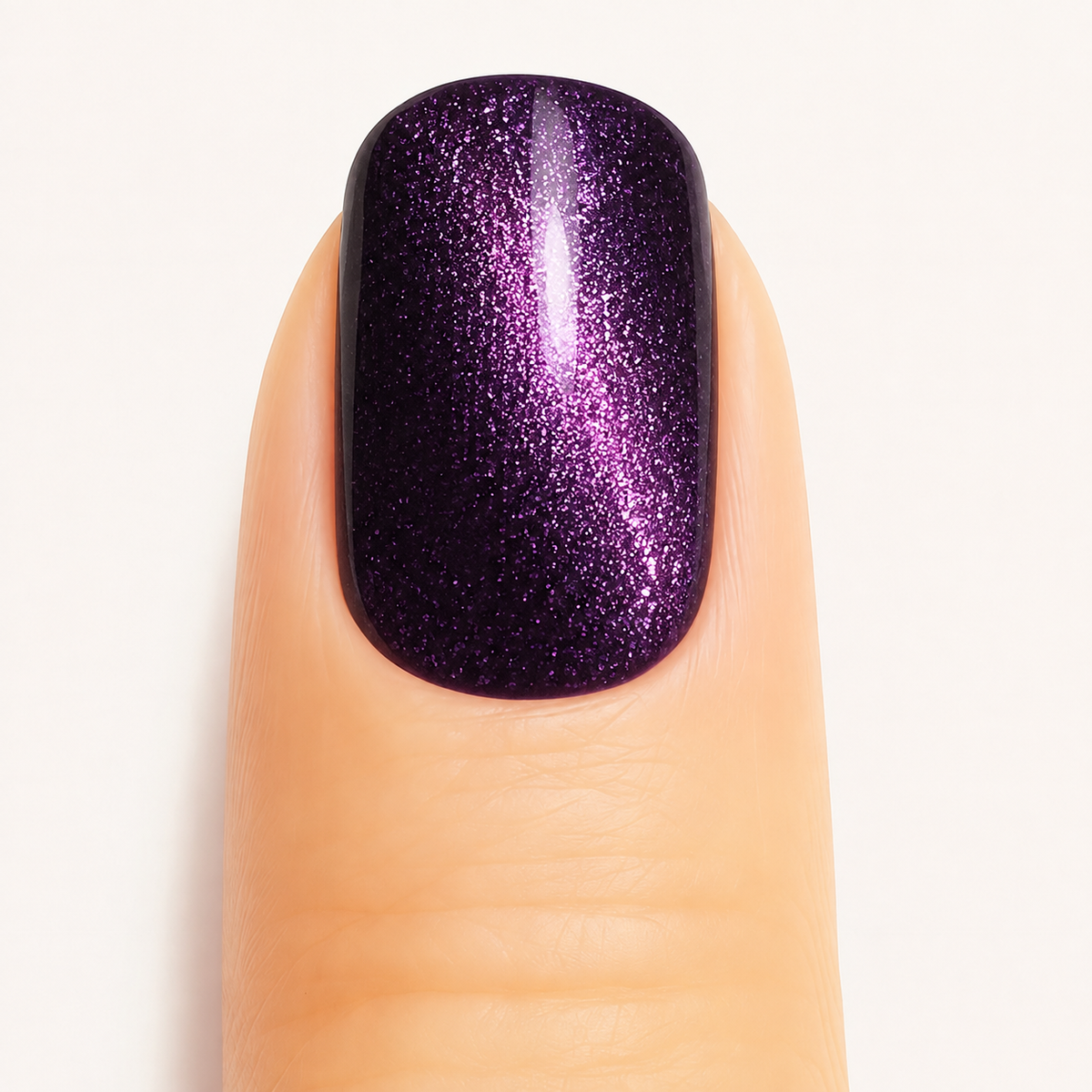 Amethyst Diamond cat eye gel nail wraps