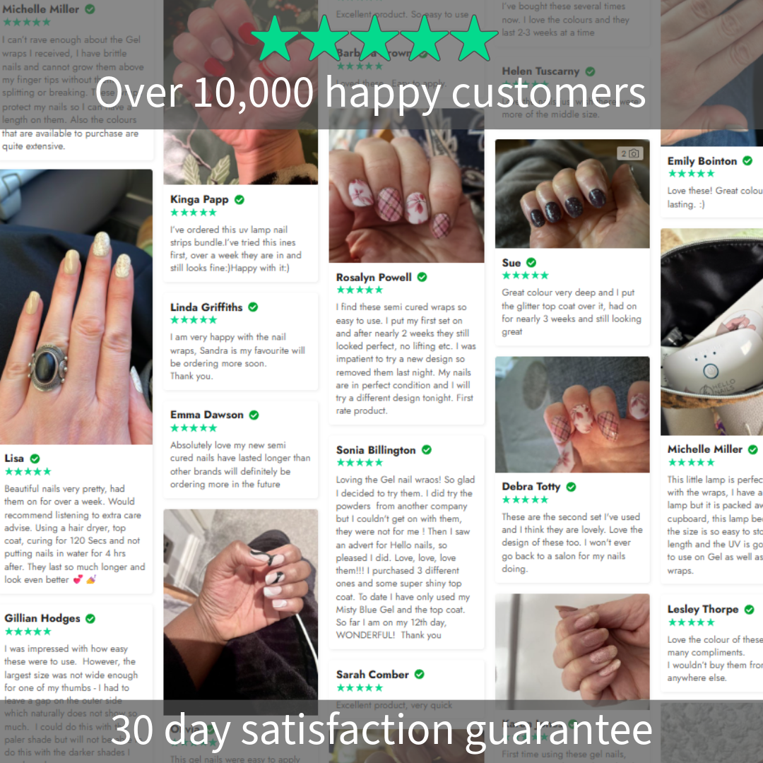 Semi-Cured Gel Nail Wraps — 8 for 5 — 2