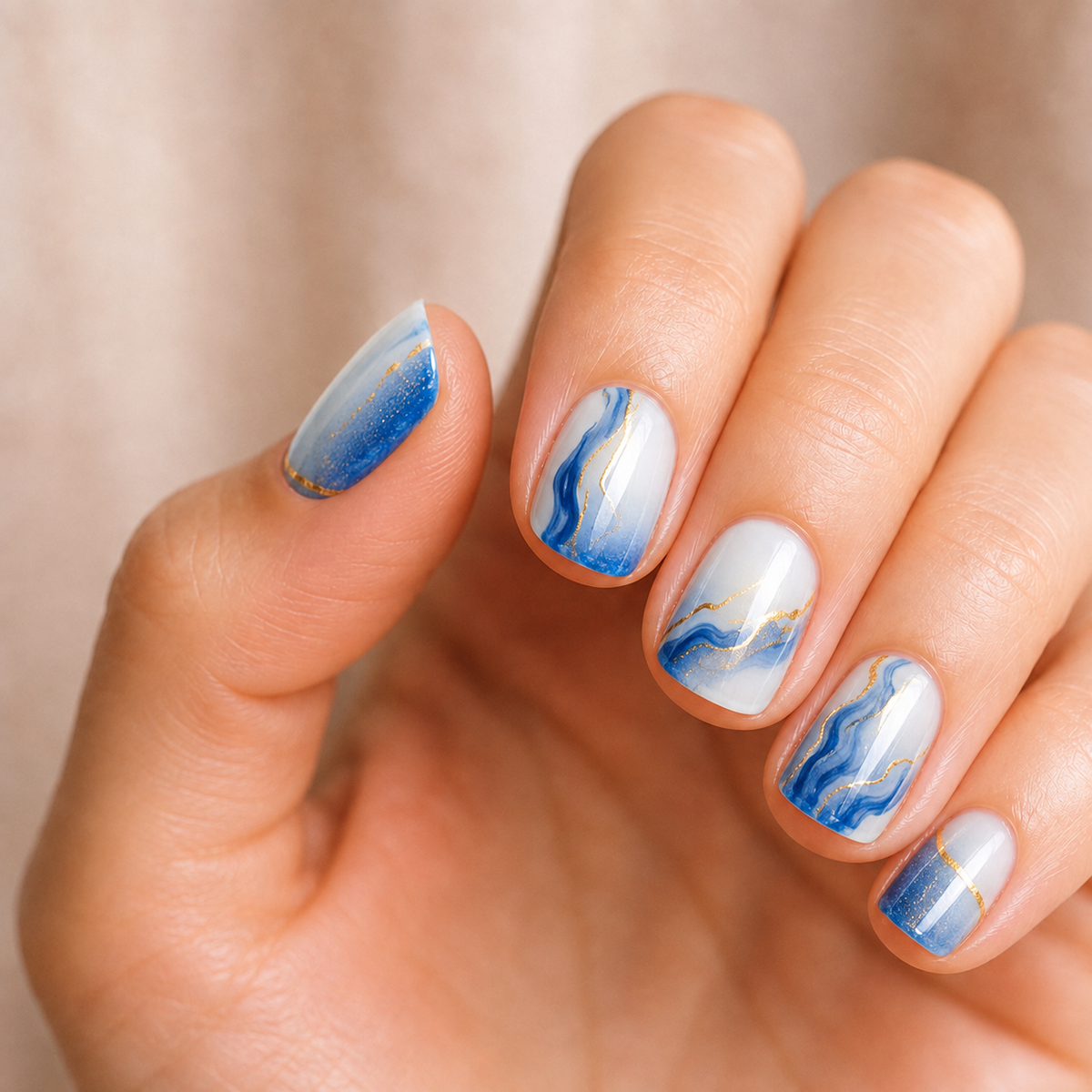 Marble Blue Gel - lifestyle