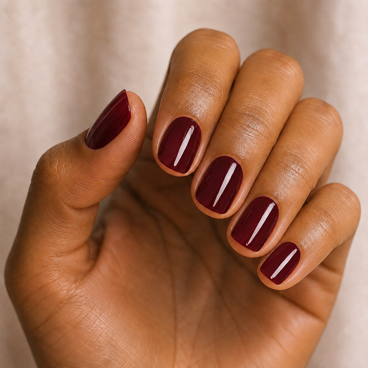 Burgundy Red Gel - lifestyle