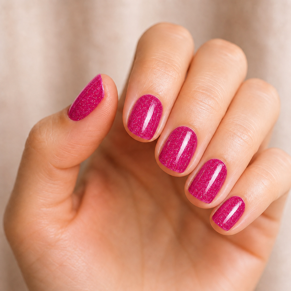 Fuchsia Glitz Gel - lifestyle