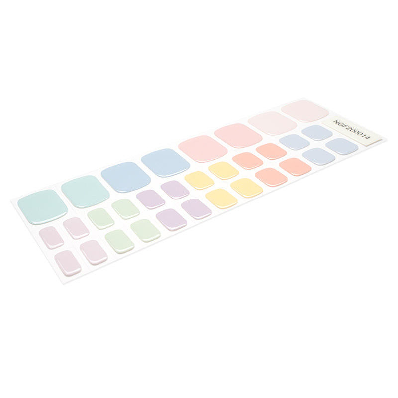 Pastel Rainbow Toe Gel