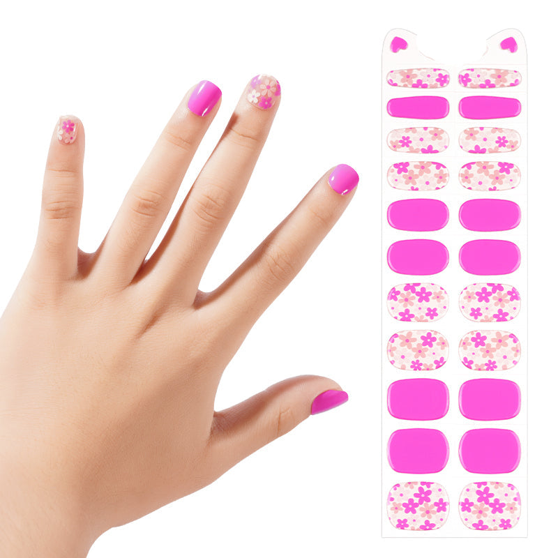Kids Non-UV Gel Wraps - Daisy Pop
