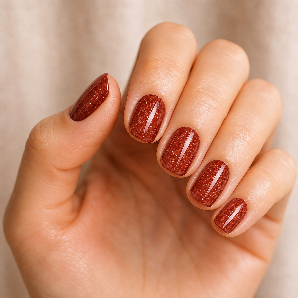 Burnt Red Gel - lifestyle