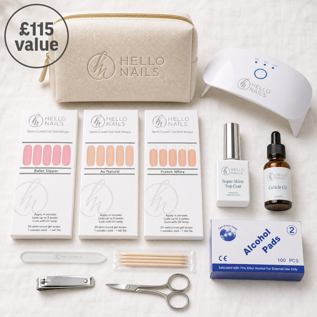 Semi Cured UV Gel Wrap Starter Kit - Plus