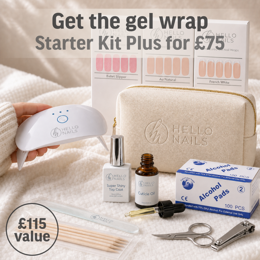 Semi Cured UV Gel Wrap Starter Kit - Plus