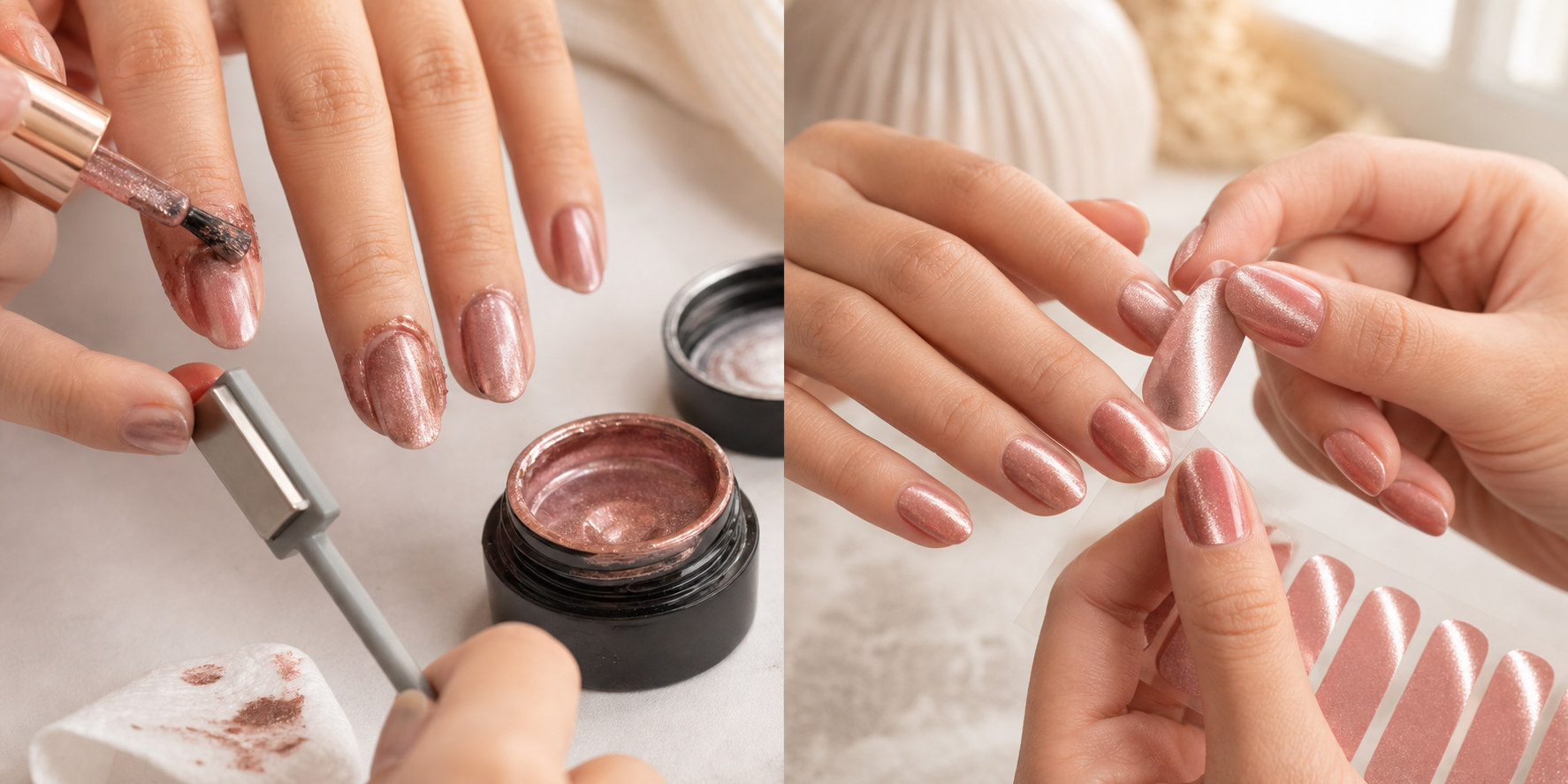 Cat Eye Wraps vs Magnetic Polish