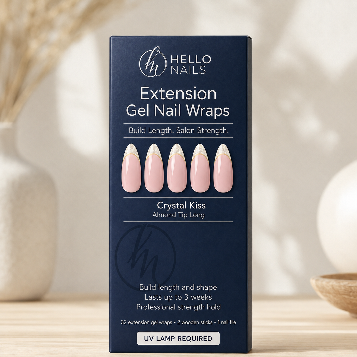 Crystal Kiss extension gel nail wraps box