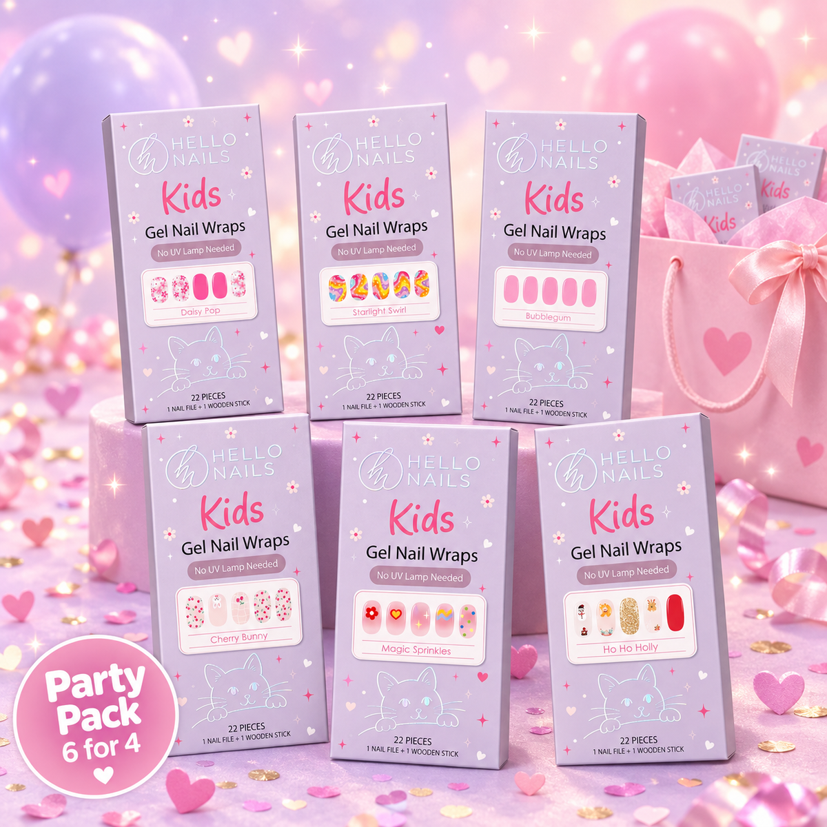 Kids Non UV Party Pack 6 for 4 hero
