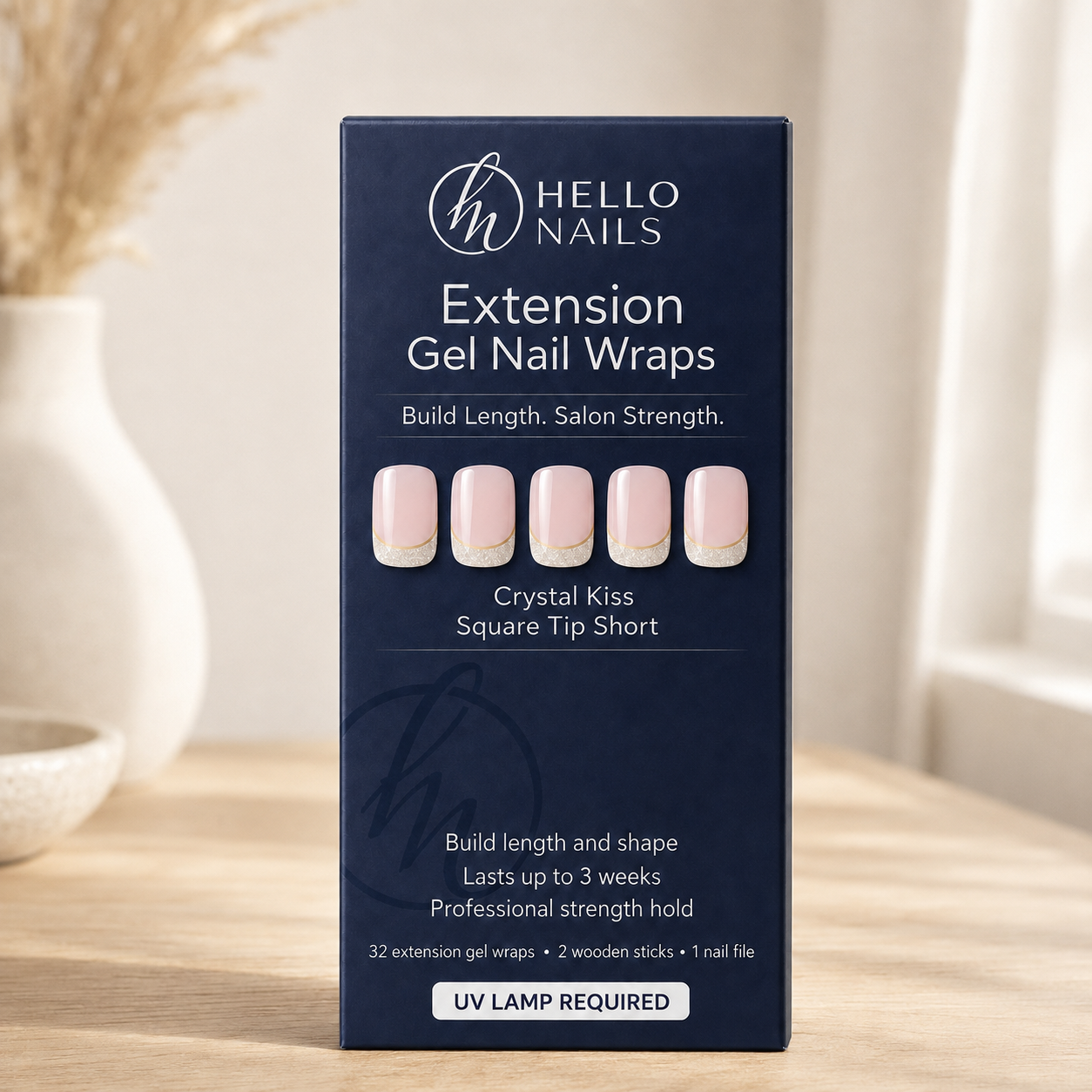 Crystal Kiss extension gel nail wraps box