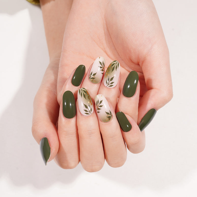 Olive Grove Semi-Cured Gel Nail Wraps — 2