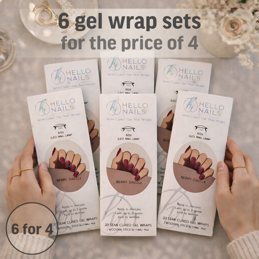 Semi-Cured Gel Nail Wraps — 6 for 4