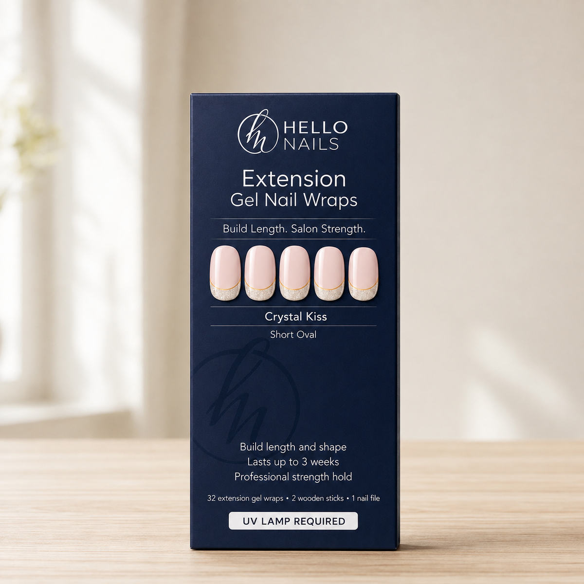 Crystal Kiss extension gel nail wraps box