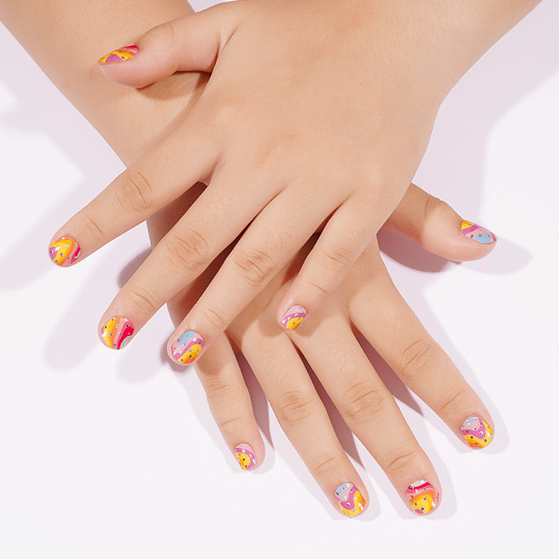 Kids Non-UV Gel Wraps - Starlight Swirl