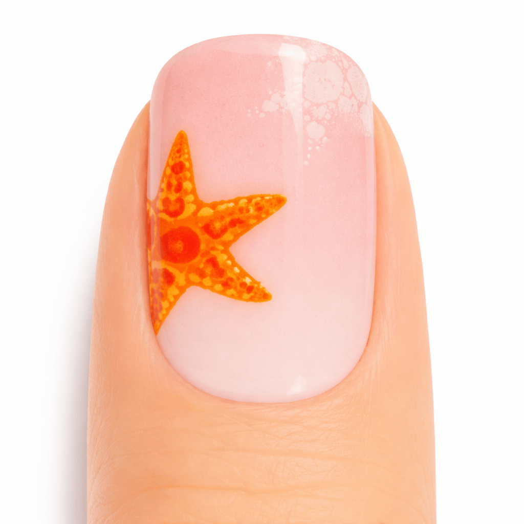 Coral Reef Semi-Cured Gel Nail Wraps