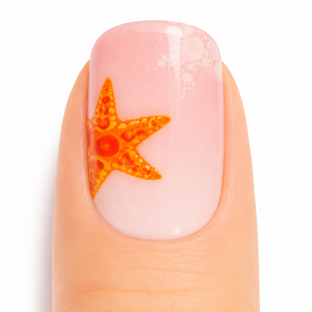 Coral Reef Semi-Cured Gel Nail Wraps — 6