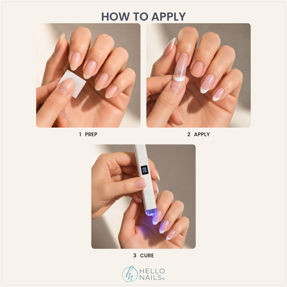 how to apply extension gel wraps - crystal kiss - short oval extension gel nail wraps