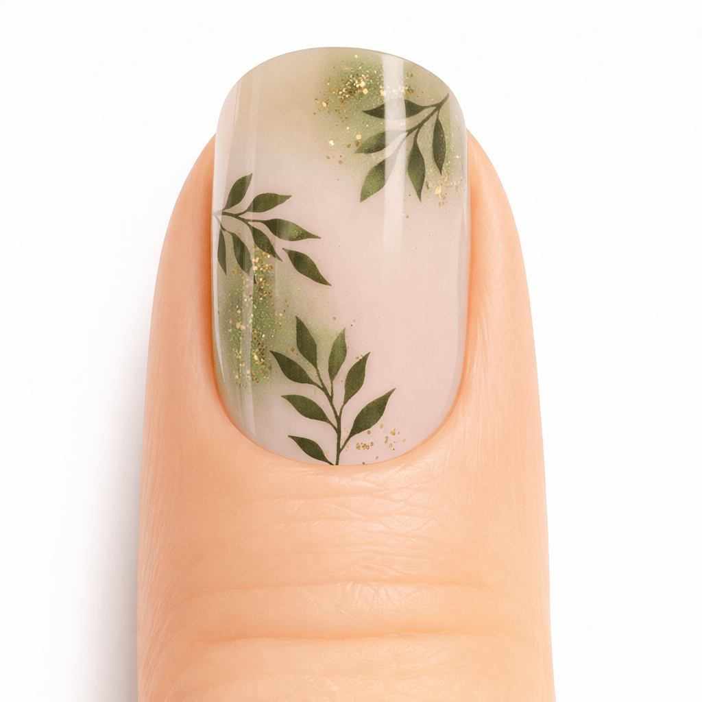 Olive Grove Semi-Cured Gel Nail Wraps