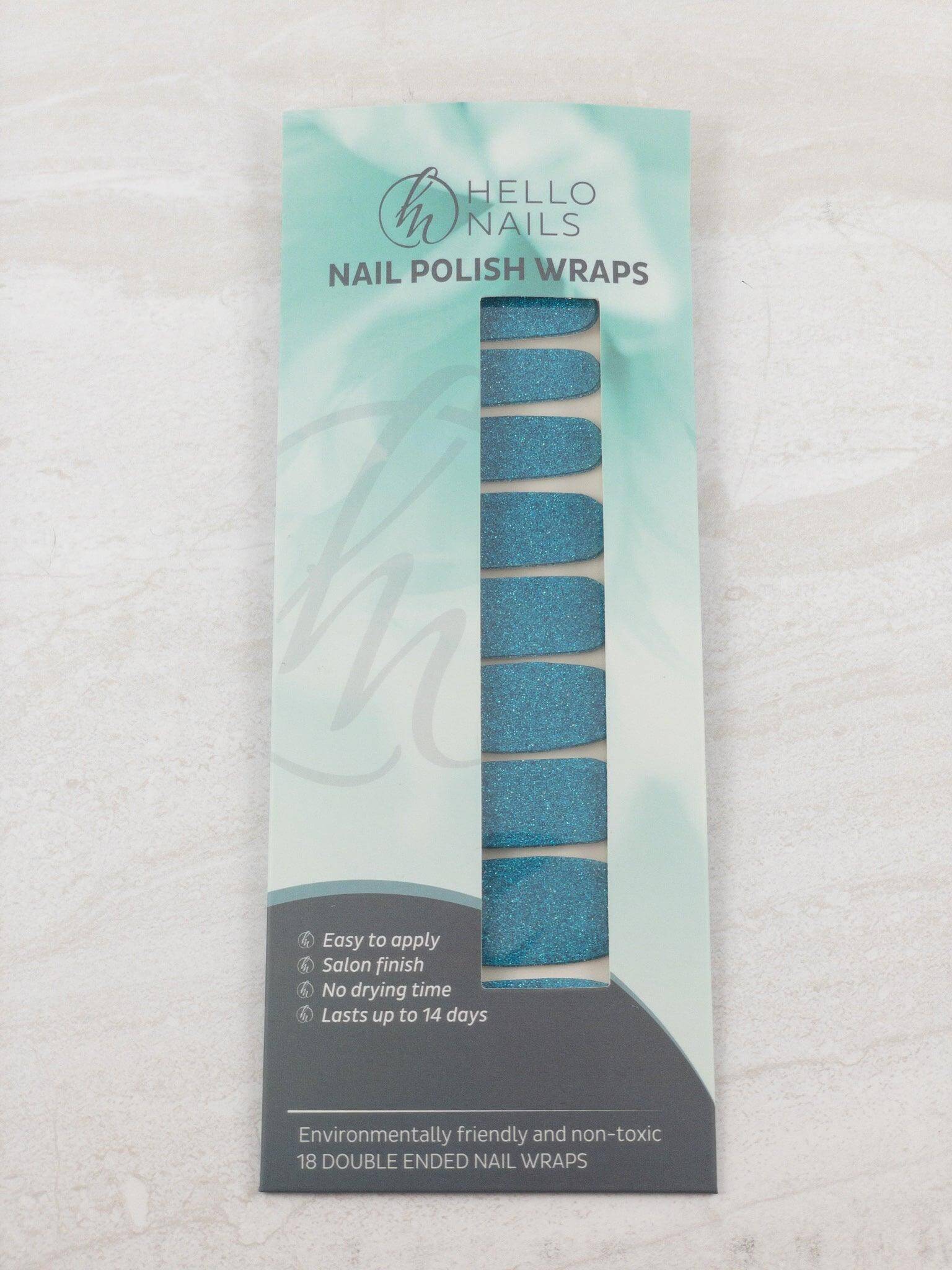 Turquoise Glitter - Hello Nails